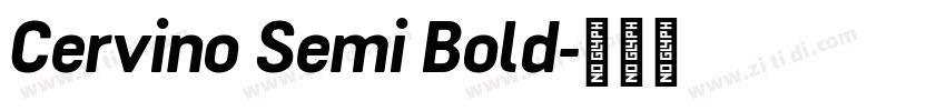 Cervino Semi Bold字体转换